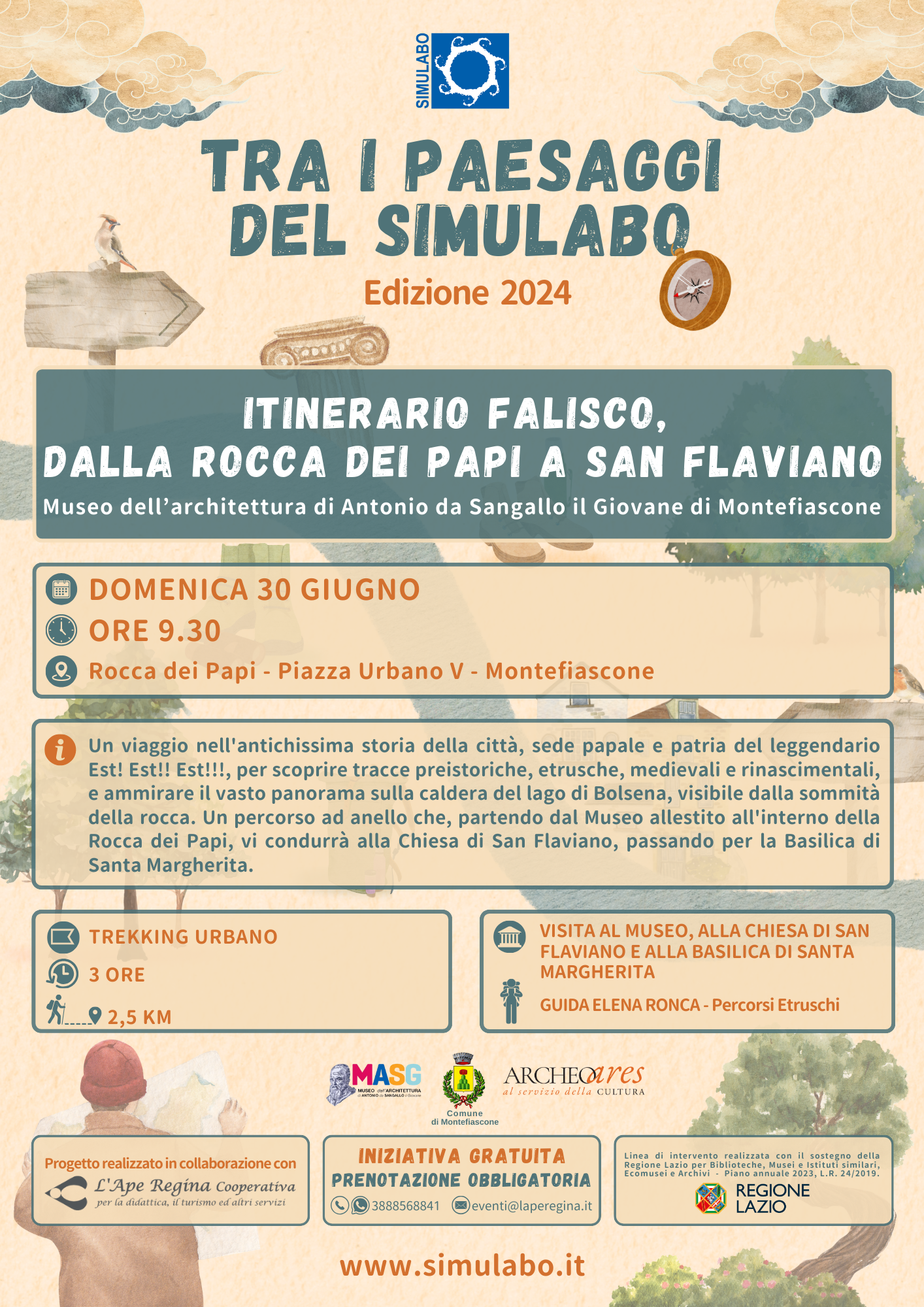 Itinerario falisco, dalla Rocca dei Papi a San Flaviano